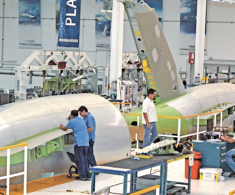 Fabricantes de comp onentes ae ro espaciales exportaro n piezas por 9 mil 682 millones de dólares el año pasado. Foto: ARCHIVO EL UNIVERSAL