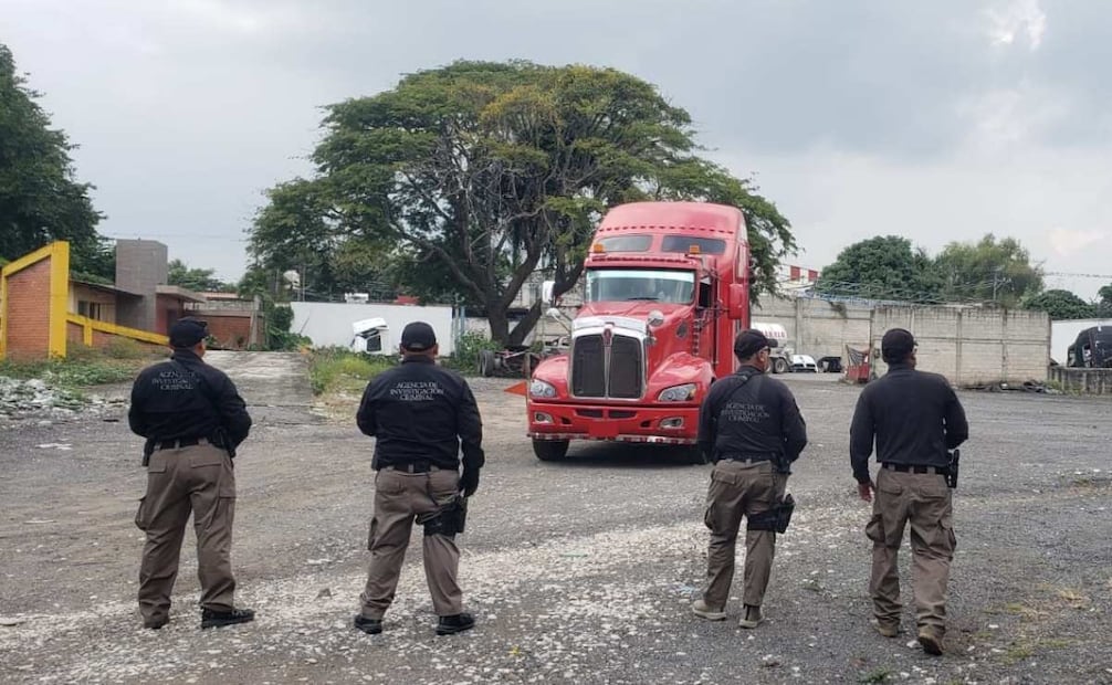 También fueron localizados cuatro tractocamiones (18/12/2025). Foto: Especial