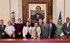Rosa Icela se reúne con el embajador Johnson en Segob; revisan mecanismo de cooperación