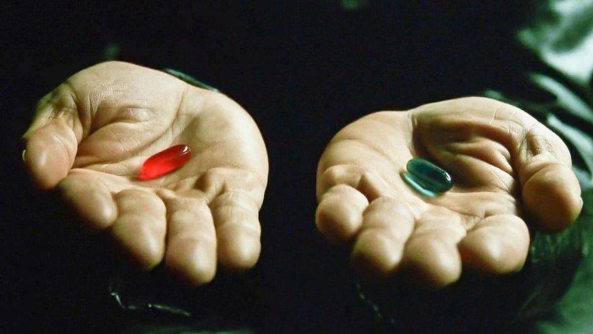 Red Pill y Blue Pill, referencia a la película Matrix. (19/04/26) Foto: Captura de video