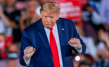 "Si pierdo la elección, es posible que tenga que abandonar el país", bromea Trump