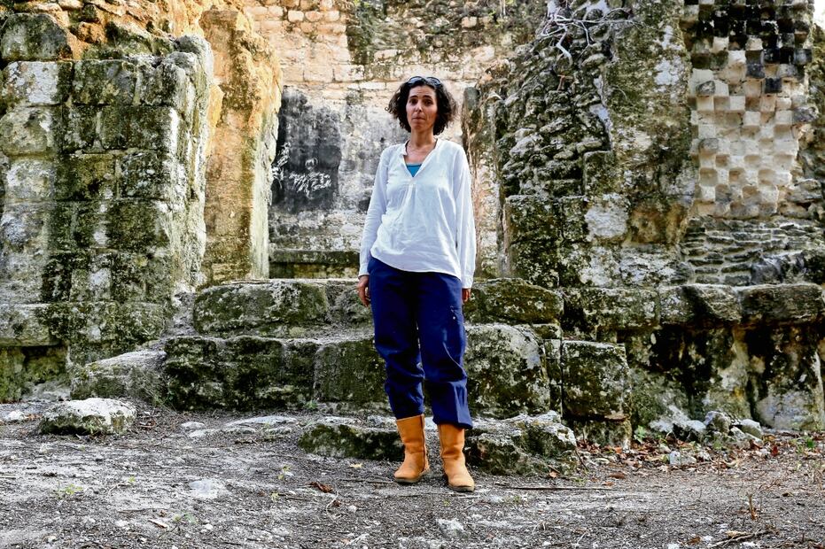 La arqueóloga francesa Eva Lemmonier encabeza la misión arqueológica Río Bec II. Foto: Diego Prado / EL UNIVERSAL