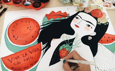 Ilustran la vida de Frida Kahlo