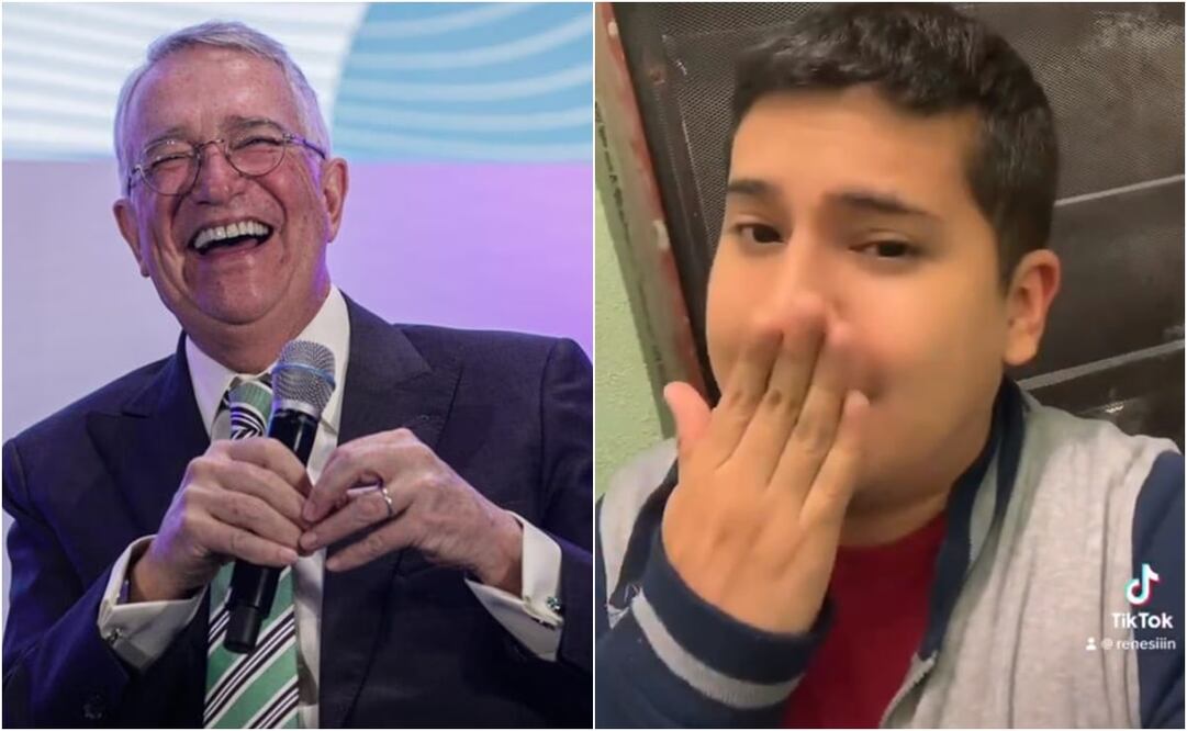 El empresario invitó al joven a visitar las instalaciones de TV Azteca para saludarlo. Foto: Gabriel Pano. EL UNIVERSAL y X