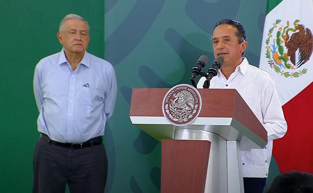 López Obrador dijo que no hay ninguna diferencia con el gobernador de Quintana Roo. Foto: Captura de pantalla