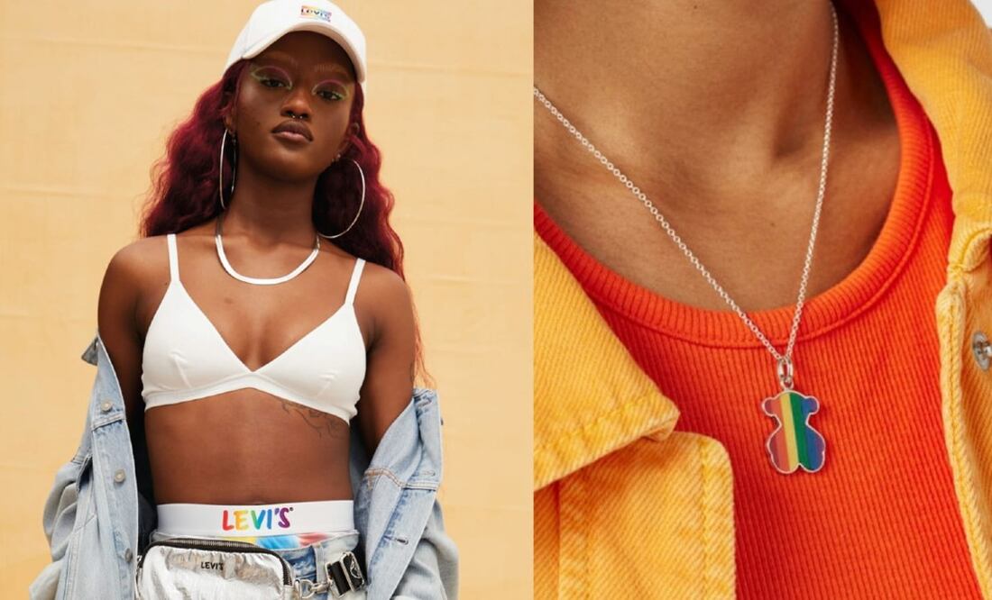 Algunas marcas se unen al mes del orgullo al lanzar colecciones que harán una explosión de color perfecto para tu look / Foto: Levi´s / Tous