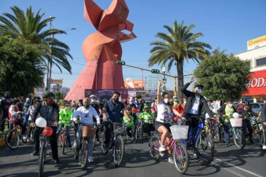 Neza retoma actividades colectivas y celebra su primer paseo ciclista dominical