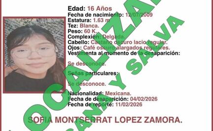 Localizan en Sonora a menor buscada en Nayarit; no presenta lesiones 