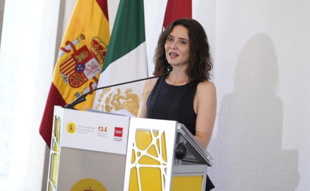 Díaz Ayuso, en un encuentro informativo con un centenar de empresarios e inversores en México. (04/05/26) Foto: Comunidad de Madrid