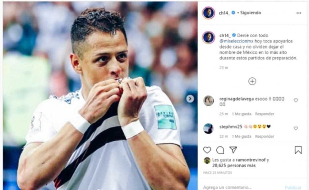 El mensaje del "Chicharito" Hernández a la Selección Mexicana