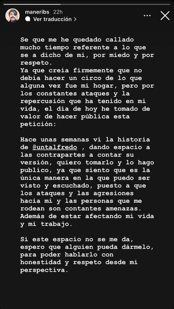 Mane Ribs vía Instagram. Foto: Captura de pantalla