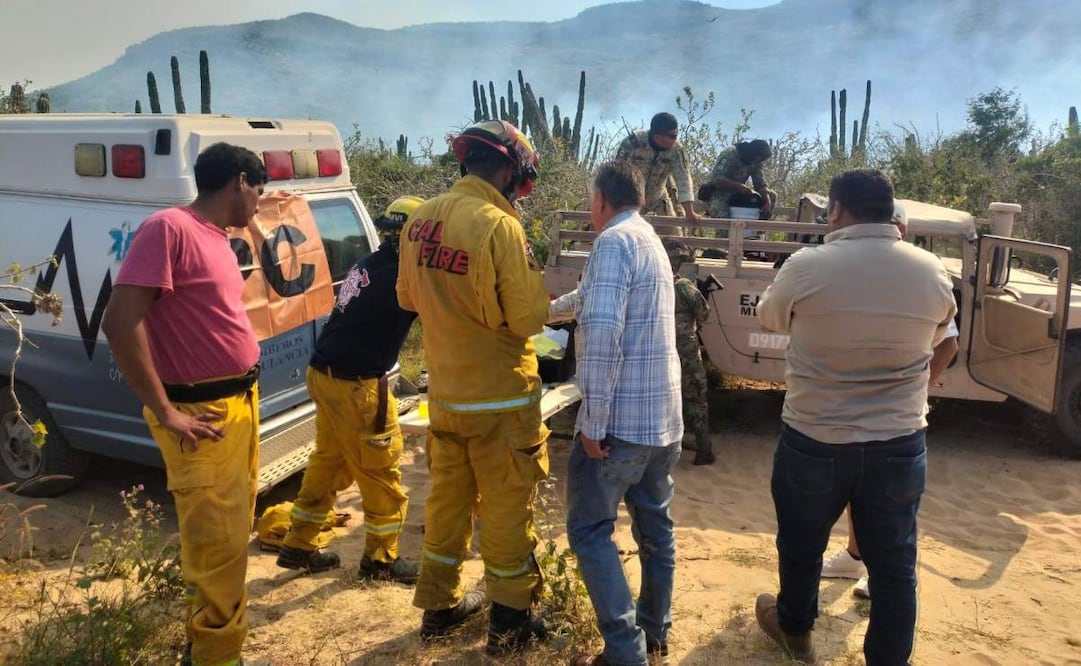 Suman seis incendios en una semana en Baja California Sur.
Foto: Especial.
