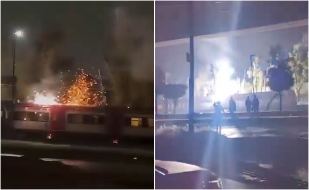 Por medio de la plataforma X, se pudo observar videos del momento exacto del cortocircuito. Foto: X