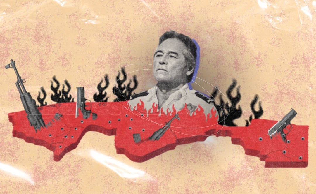 Bermúdez Requena fue señalado como fundador de La Barredora con presuntos cómplices dentro de la corporación. | Fotoarte: Angélica Vázquez.