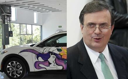 Marcelo Ebrard muestra el primer carro del mundo hecho totalmente por mujeres