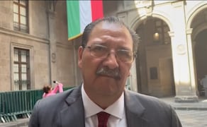 Reginaldo Sandoval, coordinador del PT en la Cámara de Diputados, a su salida de Palacio Nacional. Foto: Especial
