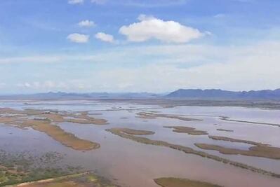 Así se ven desde el aire las zonas afectadas en Sinaloa por inundaciones
