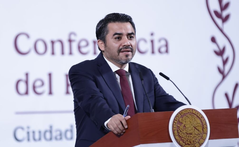 Efraín Morales, titular de la Comisión Nacional del Agua (Conagua), presentó avances del Programa Nacional de Tecnificación de Riego como parte del Plan Nacional Hídrico para el uso más eficiente del agua en los procesos productivos y en el consumo social. Foto: Fernanda Rojas / EL UNIVERSAL