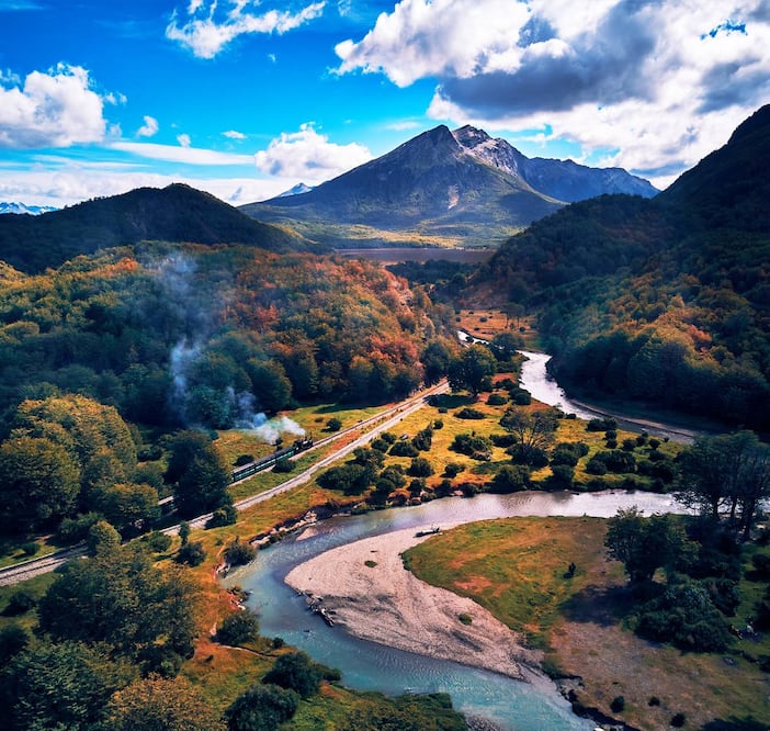 Es el tren más al sur del planeta. Foto: Deensel. Flikr