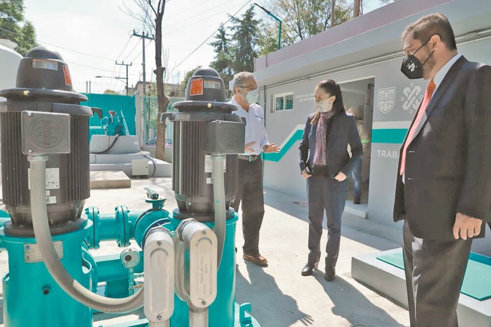 Claudia Sheinbaum destacó la labor del Sacmex en la pandemia. Foto: ESPECIAL