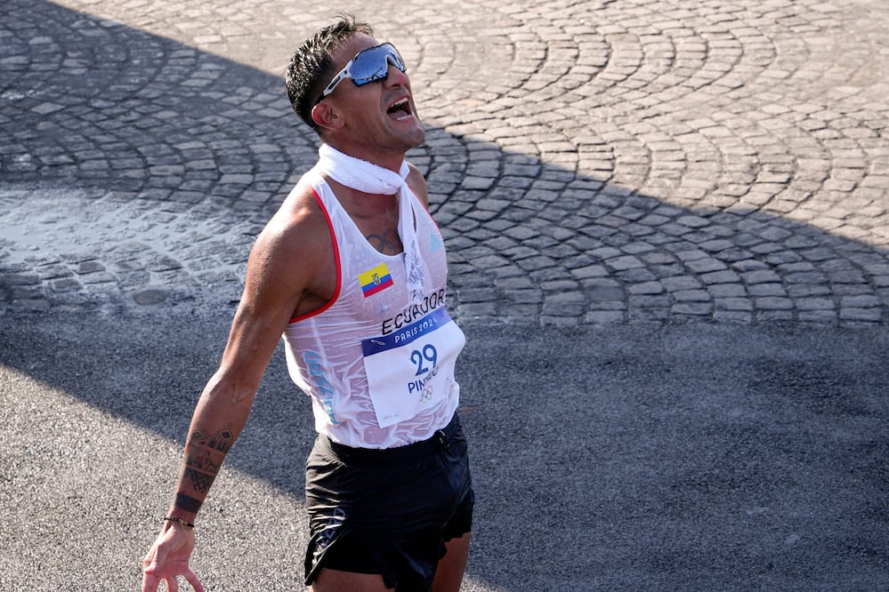 Brian Pintado festeja como Cristiano Ronaldo / Foto: AP