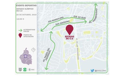 Reportan diversos cierres viales en CDMX por eventos deportivos y religiosos