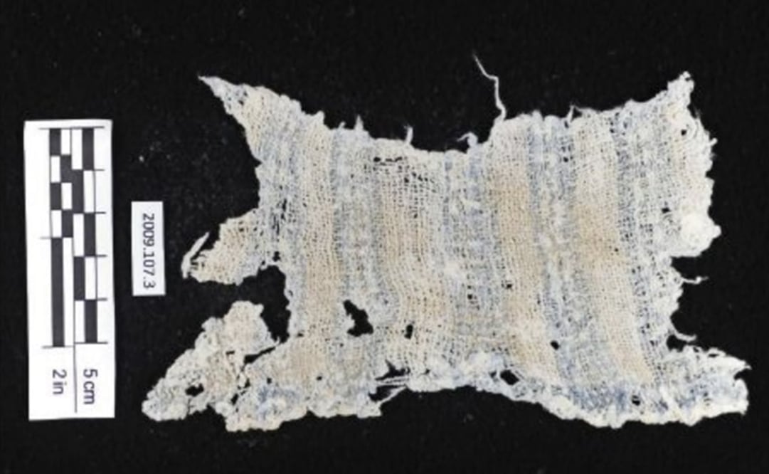 Hace unos 7.800 años, la gente de Huaca Prieta comenzó a fabricar textiles de algodón. Unos dos mil años después logró teñirlos de azul, utilizando distintos patrones de dibujos. (FOTO: Especial)