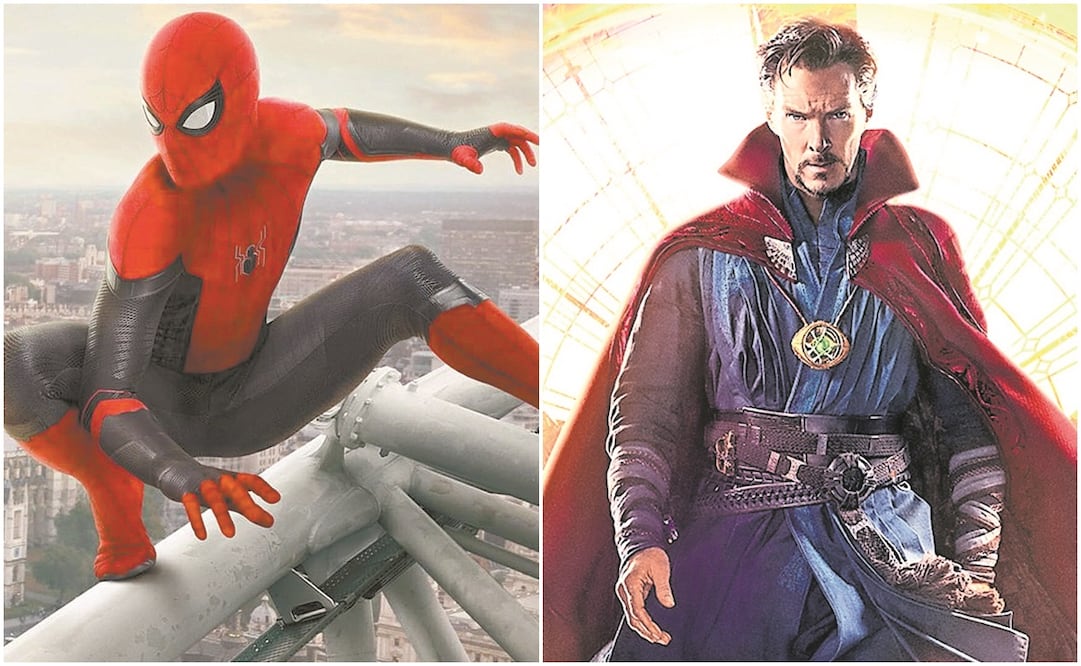 Spider-Man (Tom Holland) y Dr. Strange (Benedict Cumberbatch). Fotos: Archivo