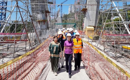 "Magnífica obra"; Sheinbaum supervisa avances del Tren El Insurgente en el Bosque de Chapultepec y de la Universidad de la Salud