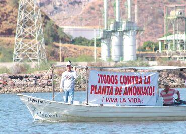 “¡Aquí no, AMLO!”: indígenas van contra planta de amoniaco
