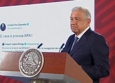 Es que todo cuestionan, no sé qué les pasa, dice AMLO por críticas de Fox al AIFA y espacio aéreo