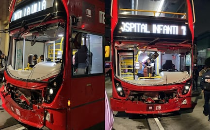 Unidad del Metrobús Línea 7 y auto chocan en la GAM; reportan 8 lesionados