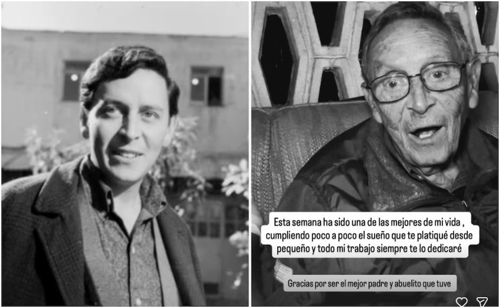 El nieto del actor mexicano confirmó su fallecimiento a través de Instagram. Foto: Captura de pantalla.