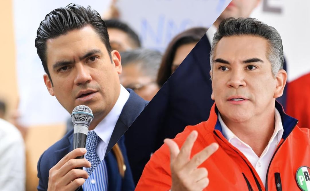 Jorge Romero y Alito Moreno, presidentes del PAN y PRI respectivamente. Foto: Especial