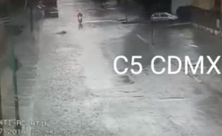 Reportan lluvia con granizo en la Gustavo A. Madero