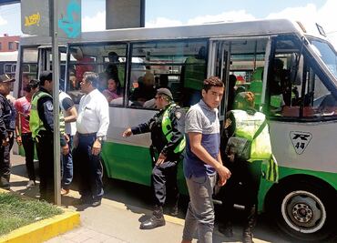 Caen 3 en transporte público; un herido