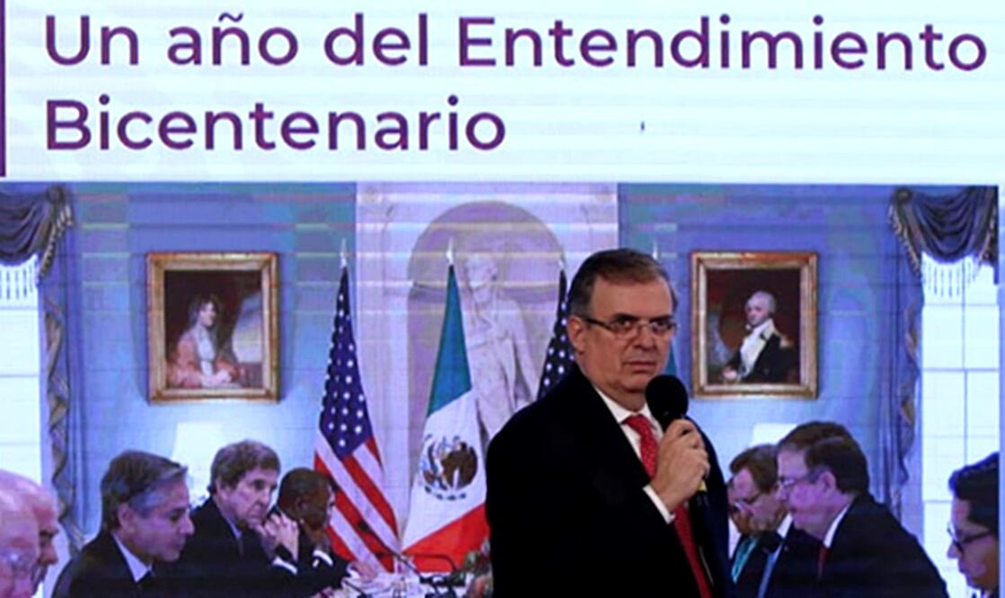 El Canciller destacó que en su reunión con autoridades estadounidense se subrayó que ahora México tiene control territorial gracias a la Guardia Nacional. Foto: Carlos Mejía