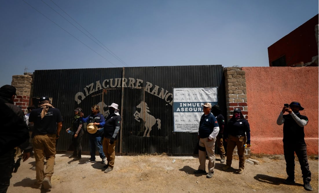 Madres buscadoras de diferentes estados del país recorrieron el rancho Izaguirre en Teuchitlán, Jalisco, el 20 de marzo de 2025. Foto: Diego Simón Sánchez/EL UNIVERSAL