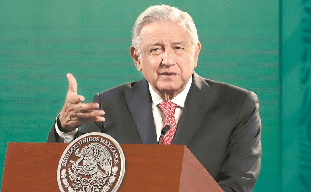 El presidente Andrés Manuel López Obrador opina que tanto el INE como el TEPJF están muy mal. Foto: BERENICE FREGOSO. EL UNIVERSAL