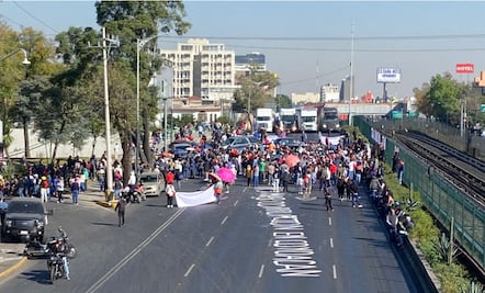 Alternativas viales ante bloqueo en Calzada de Tlalpan por protesta de tianguistas