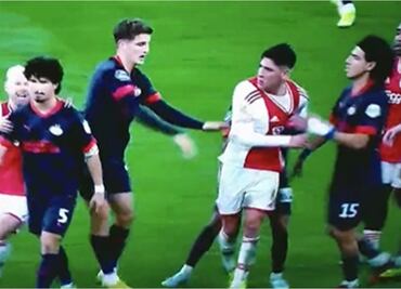 VIDEO: Edson Álvarez casi llega a los golpes con compañero de Erick Gutiérrez