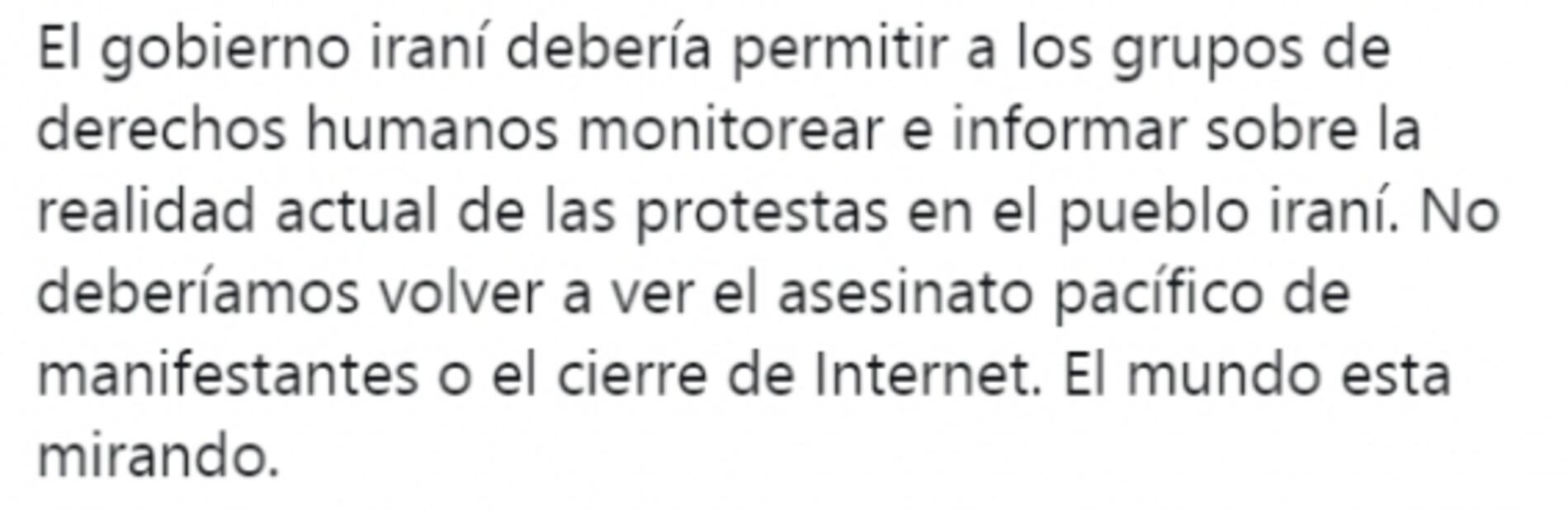 Trump expresa en persa su apoyo a “la valiente ciudadanía” de Irán 