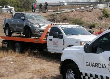 Se accidentan 5 elementos de la Guardia Nacional en volcadura en Sinaloa