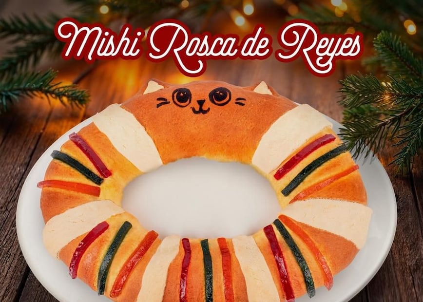 La "Mishi Rosca de Reyes" es una alternativa creativa para celebrar el 6 de enero. Foto: Facebook Catfecito