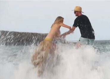Ola tira a Kate Upton mientras posaba topless