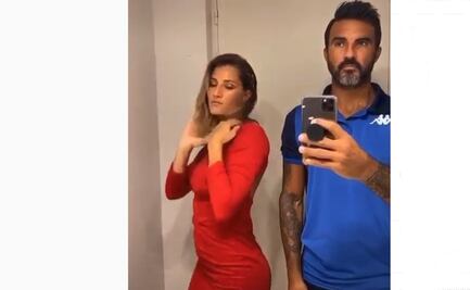 Exjugador de Tigres cumple reto y cambia de ropa con su pareja