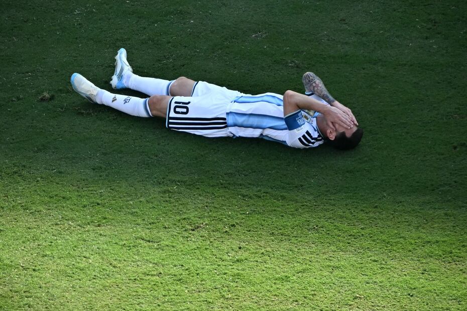 Lionel Messi en lamento, durante la final del Mundial de 2026 entre las selecciones de España y Argentina - Foto: AFP