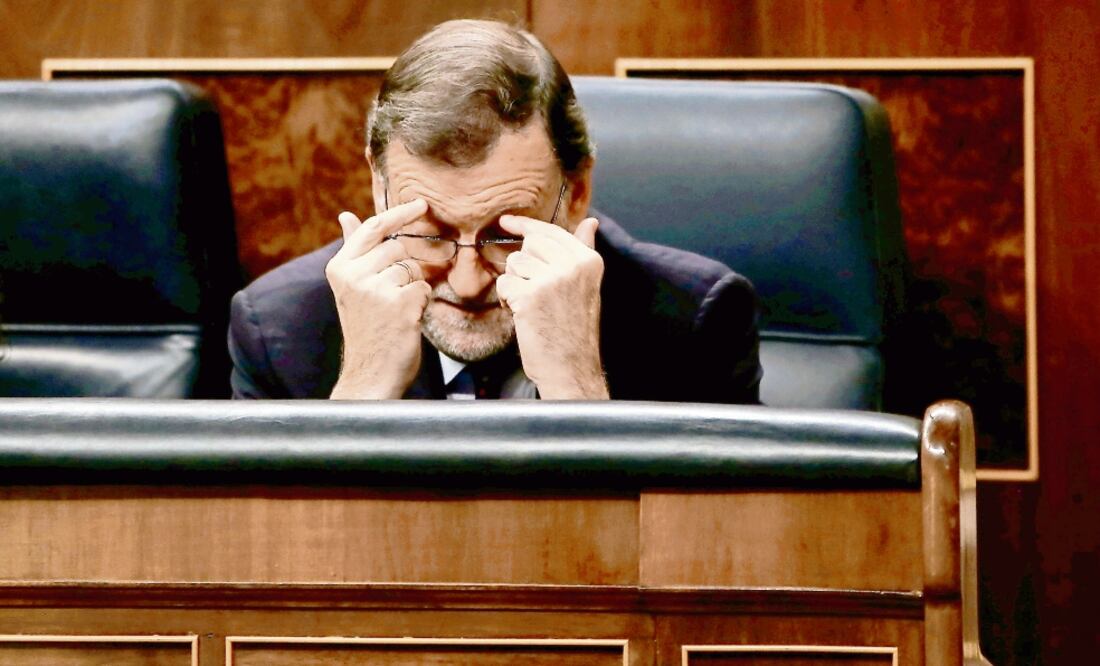 El presidente del gobierno español en funciones, durante el debate de investidura de ayer, en Madrid, en el que no logró los votos que necesitaba (SUSANA VERA. REUTERS)
