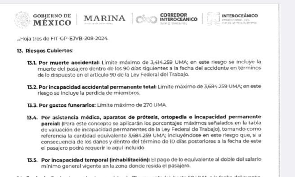 Contrato FIT-GARMOP-ADQ-5-25, al cual tuvo acceso EL UNIVERSAL. Foto: Especial