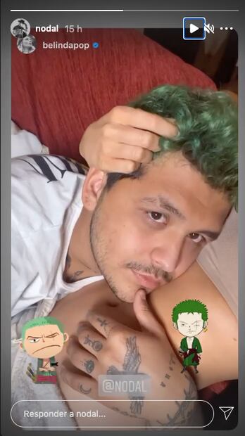 Belinda comparte foto del cambio de look de Nodal